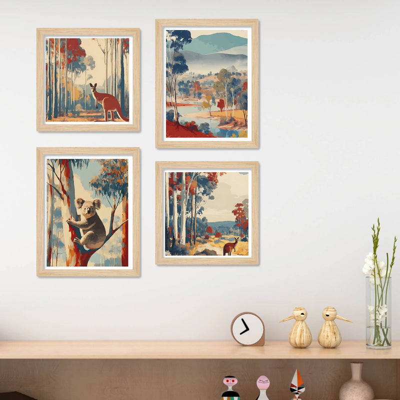 Nature Inspired Wall Art Frame Set of 4