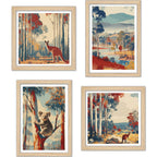 Nature Inspired Wall Art Frame Set of 4