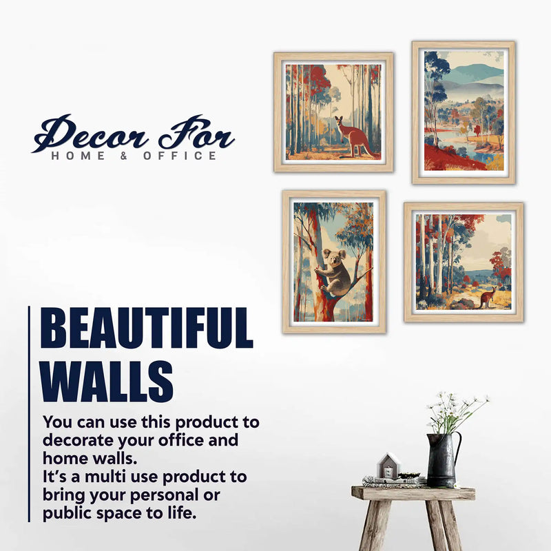 Nature Inspired Wall Art Frame Set of 4