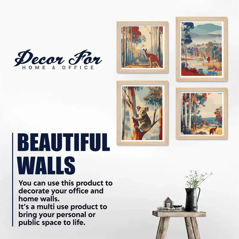 Nature Inspired Wall Art Frame Set of 4