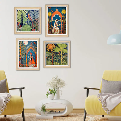 Nature Themes Wall Art Frame Set of 4