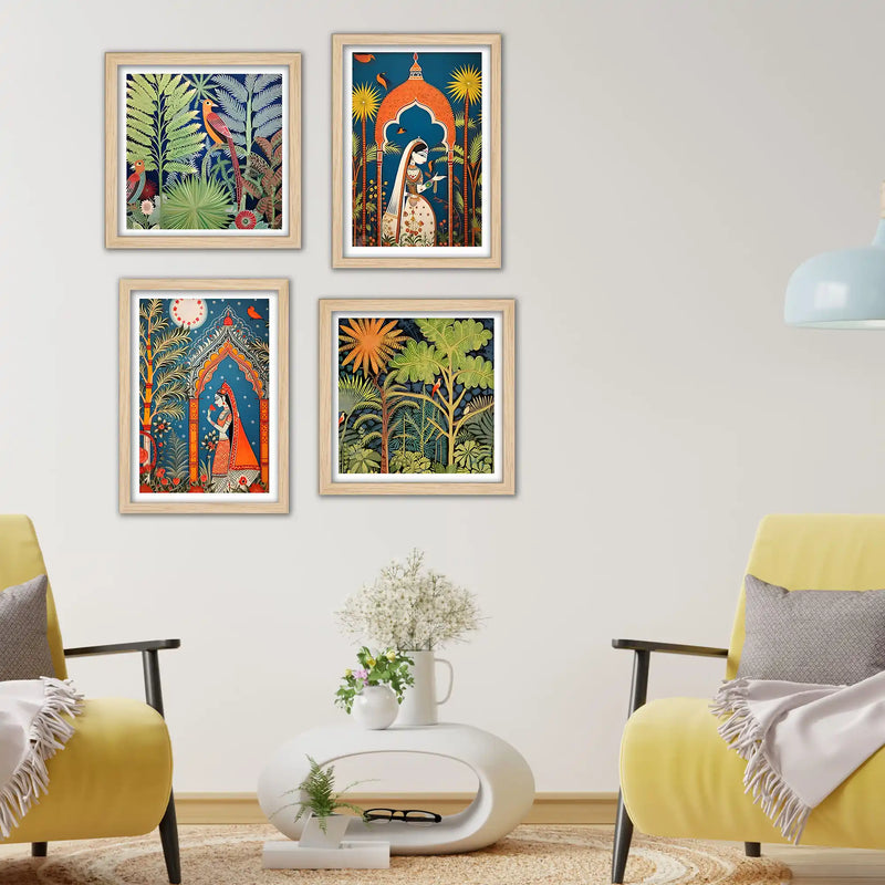 Nature Themes Wall Art Frame Set of 4