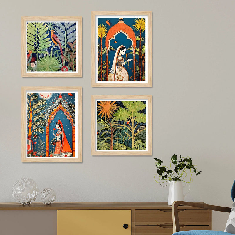 Nature Themes Wall Art Frame Set of 4