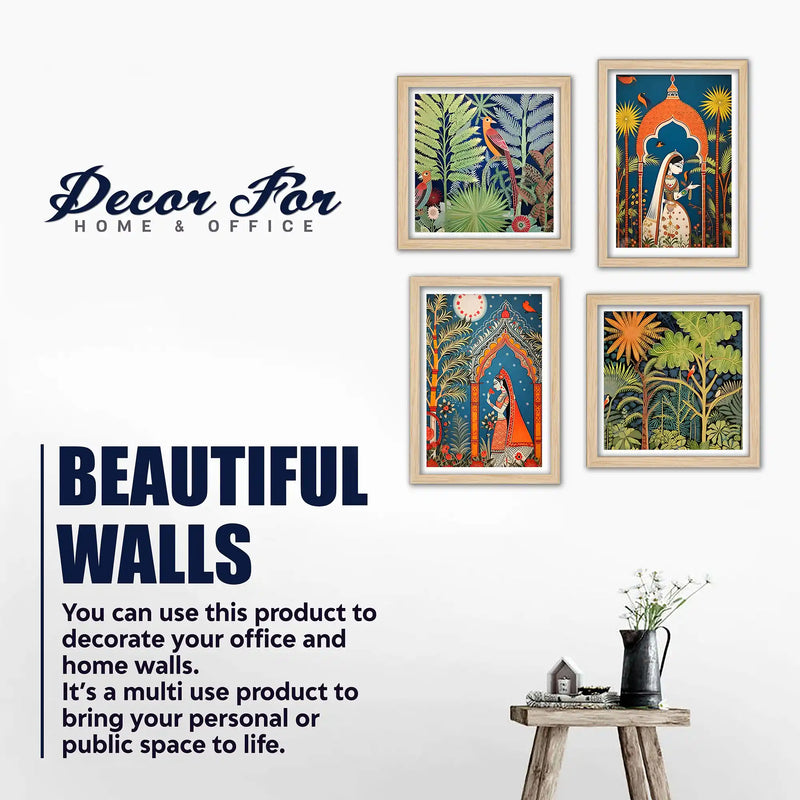 Nature Themes Wall Art Frame Set of 4