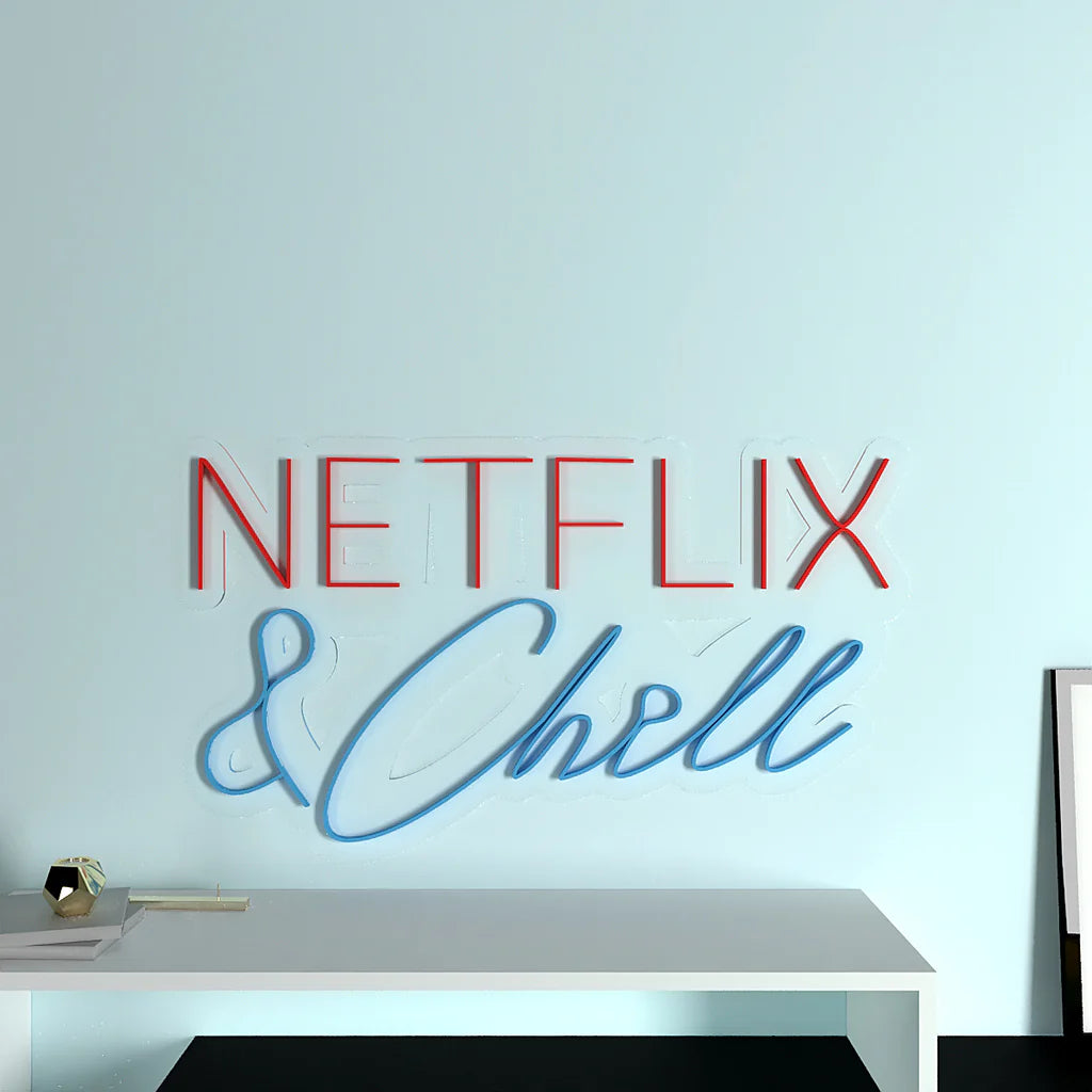 Netflix & Chill Text Neon LED Light