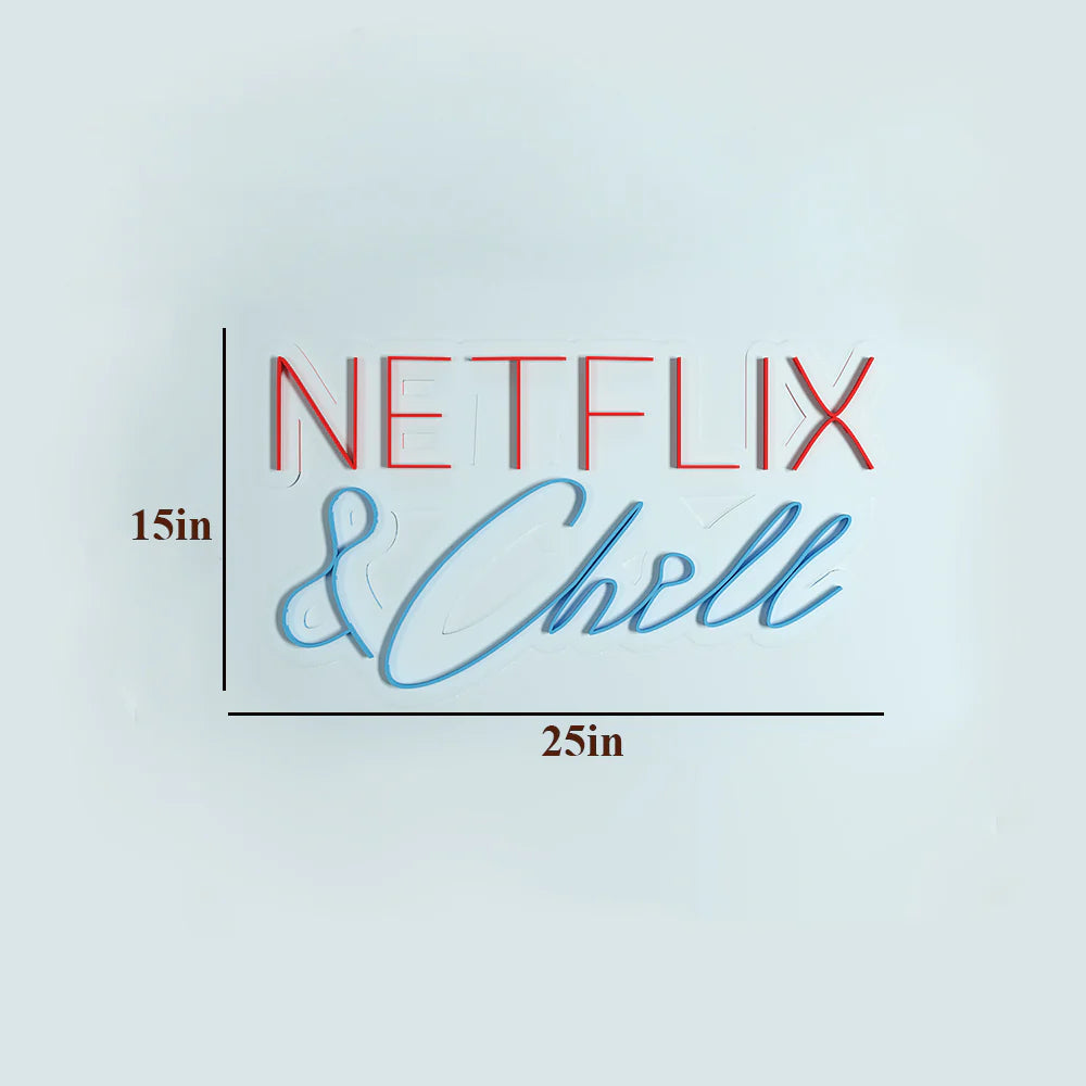 Netflix & Chill Text Neon LED Light