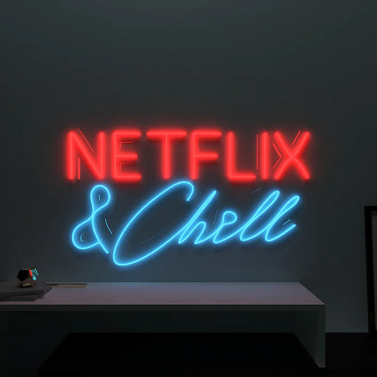 Netflix & Chill Text Neon LED Light