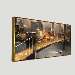 New York City Bridge Premium Canvas Wall Painting