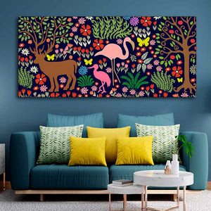 Night in the Forest Premium Wall Painting