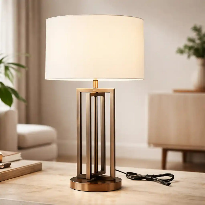Nordic Style Decorative Metal Finish Table Lamp