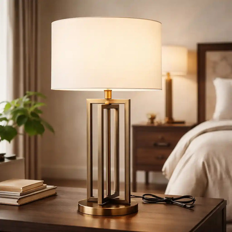 Nordic Style Decorative Metal Finish Table Lamp