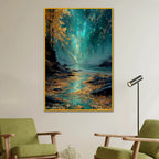 Northern Lights Floating Frame Crystal Wall Painting
