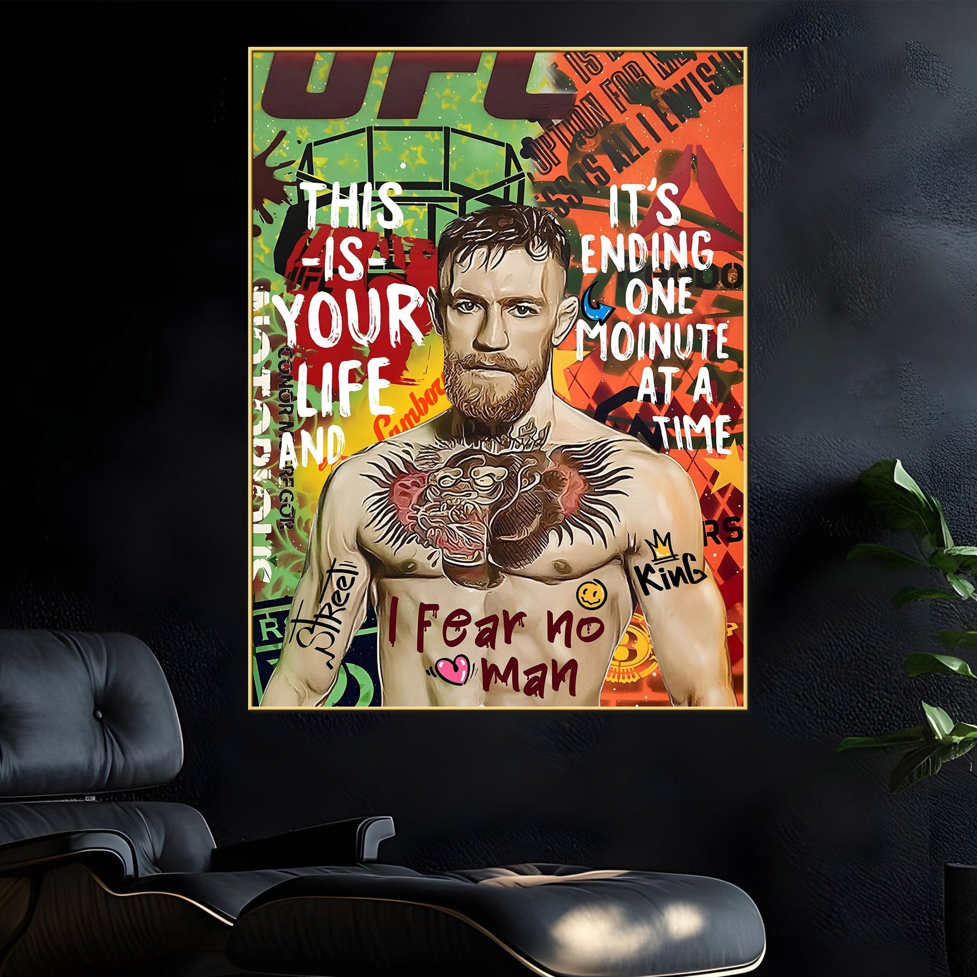 Notorious Of The Ring Conor Mcgregor Cotton Canvas Wall Painting