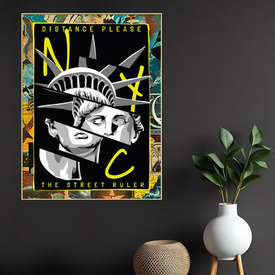 NYC The Street Ruler Canvas Wall Painting