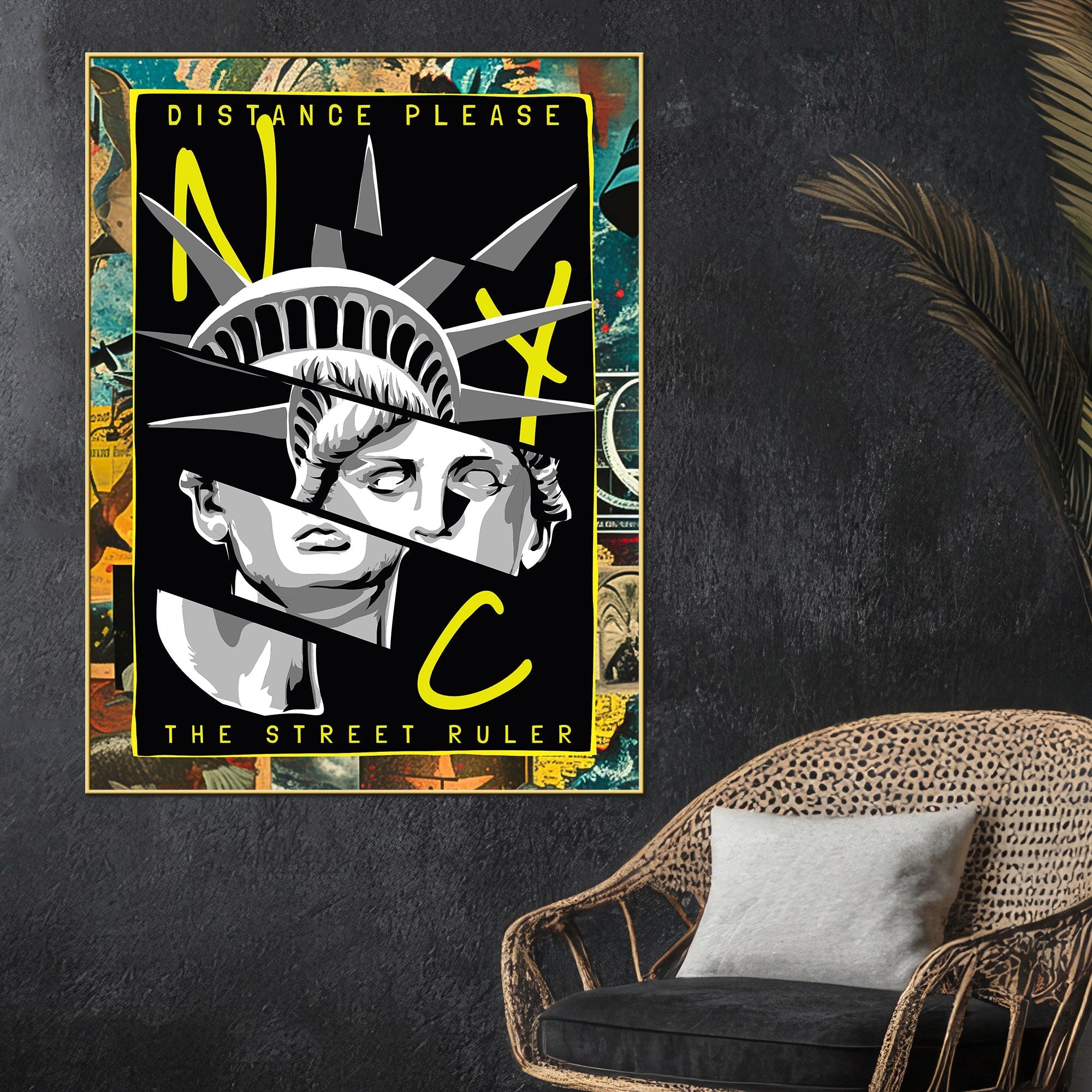 NYC The Street Ruler Canvas Wall Painting