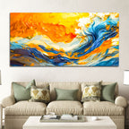 Ocean Wave Wall Art Painting for Designer Homes