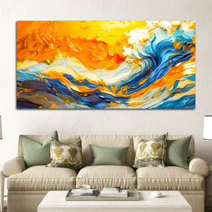 Ocean Wave Wall Art Painting for Designer Homes