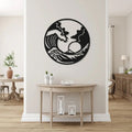 Ocean Waves in Sunset Metal Art Wall Decor