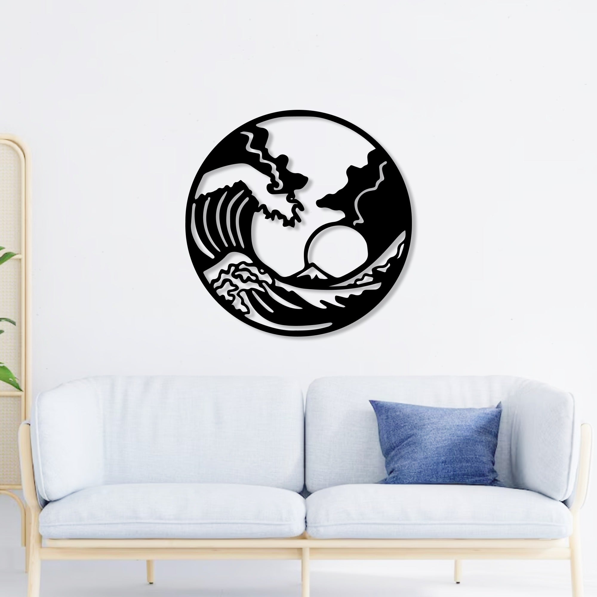 Ocean Waves in Sunset Metal Art Wall Decor