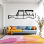 Off Road Car Metal Wall Art for Living Room & Café Decor