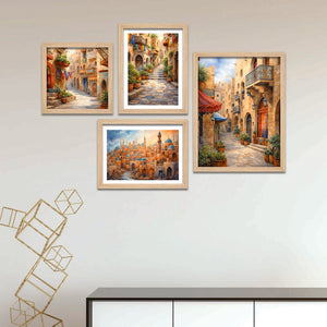 old-town-street-wall-frame-set-of-four