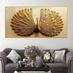 opulent-golden-peacock-with-open-feathers-canvas-wall-painting