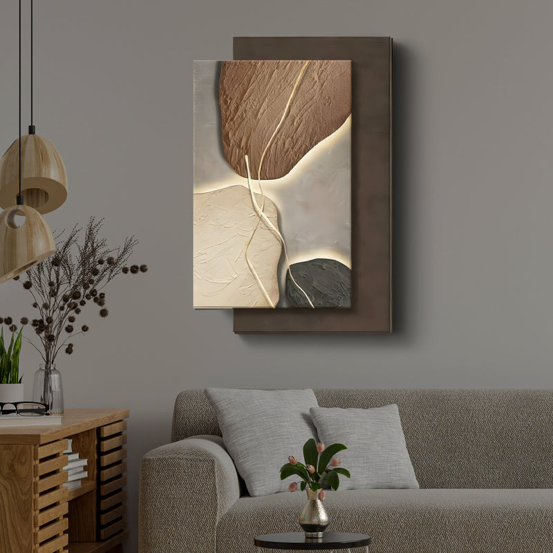 Organic Shapes and Natural Colors 3D Wall Art Home Decor