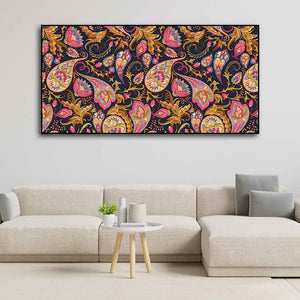 Paisley Art Pattern Canvas Wall Painting