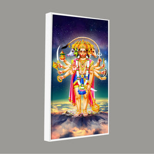 Panchmukhi Bajrangbali Beautiful Scenery Premium Canvas Wall Painting