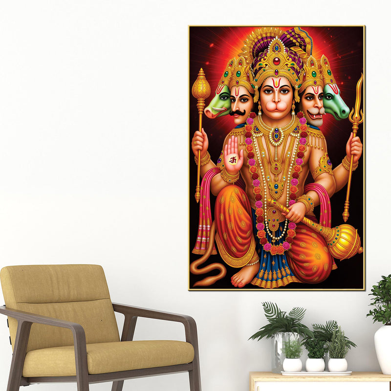 panchmukhi-hanuman-canvas-painting-spiritual-wall-art