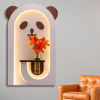 Panda Shaped LED Wall Décor for Kids Space