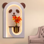 Panda Shaped LED Wall Décor for Kids Space