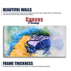 Parrot Watercolor Art Canvas Wall Painting