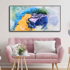 Parrot Watercolor Art Canvas Wall Painting