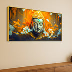 Peace & Calm Buddha Canvas Painting for Living Room Wall