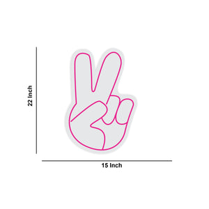 Peace Hand Neon Sign LED Light