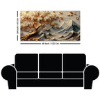 Peaceful Blossom Tree and Mountain Canvas Wall Painting