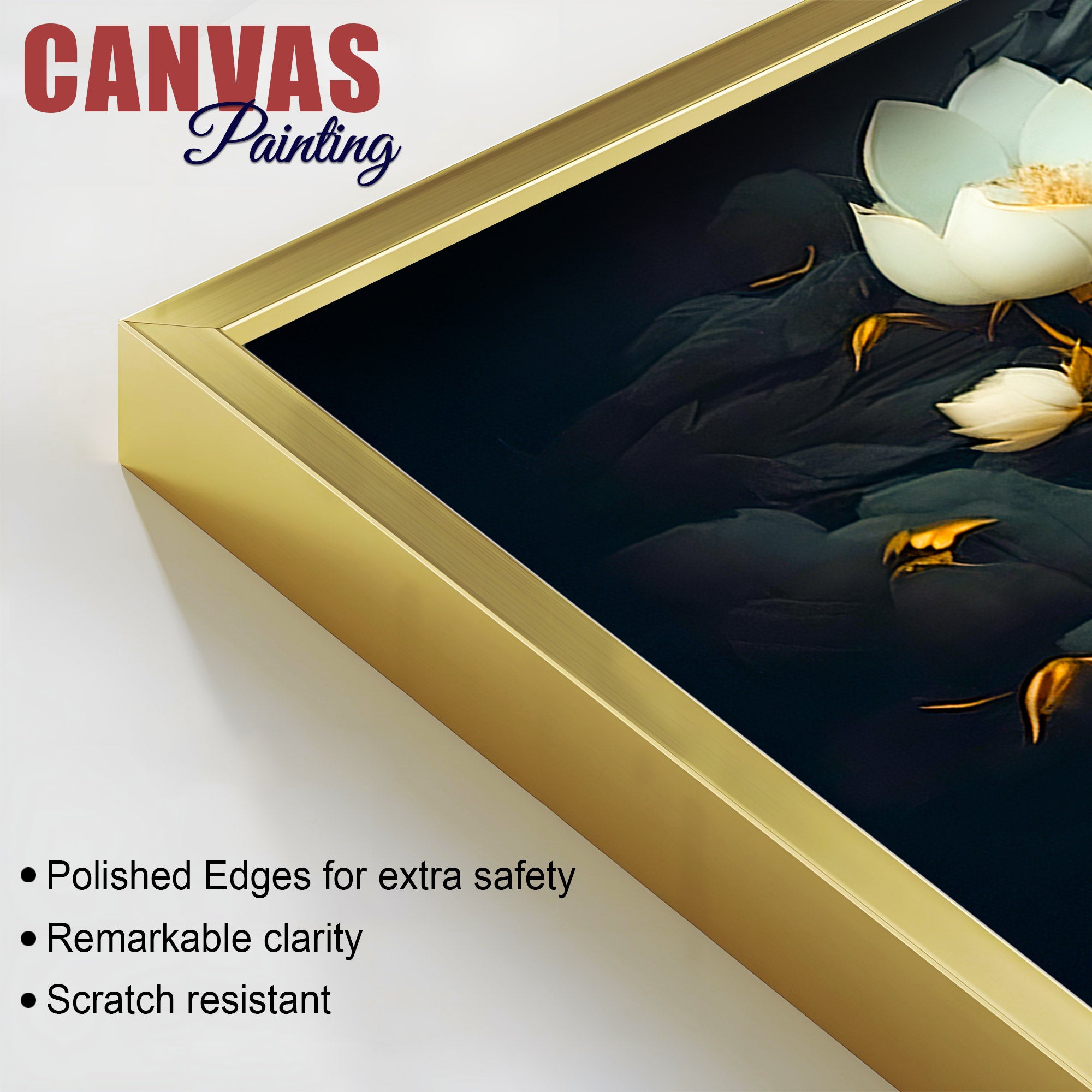 Peaceful Buddha Canvas Painting for Living Room & Bedroom