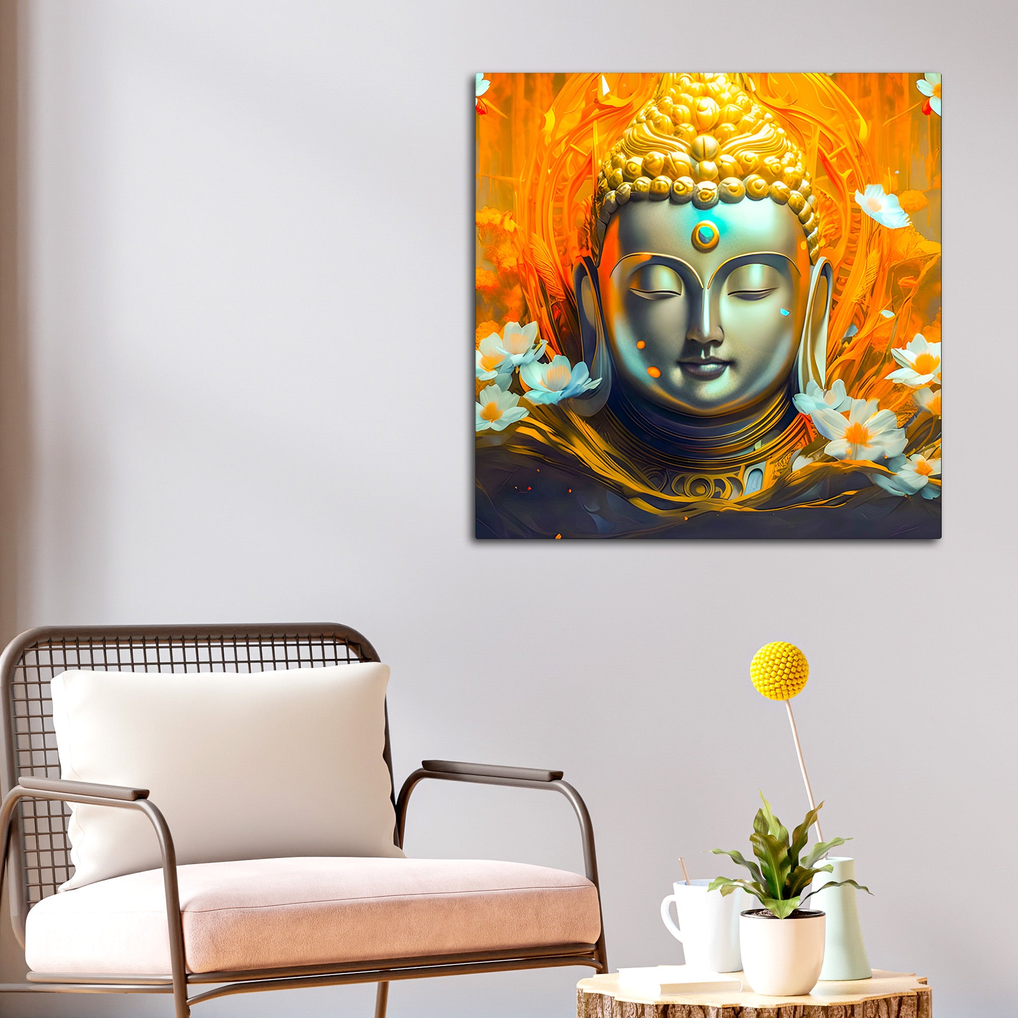 Peaceful Buddha Canvas Wall Décor Painting