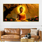 Peaceful Buddha Canvas Wall Painting