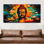 Peaceful Buddha Canvas Wall Painting for Calm & Harmony