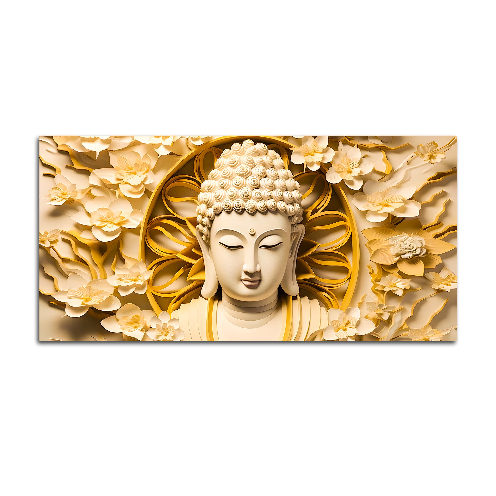 Peaceful Buddha Canvas Wall Painting for Home Decoration