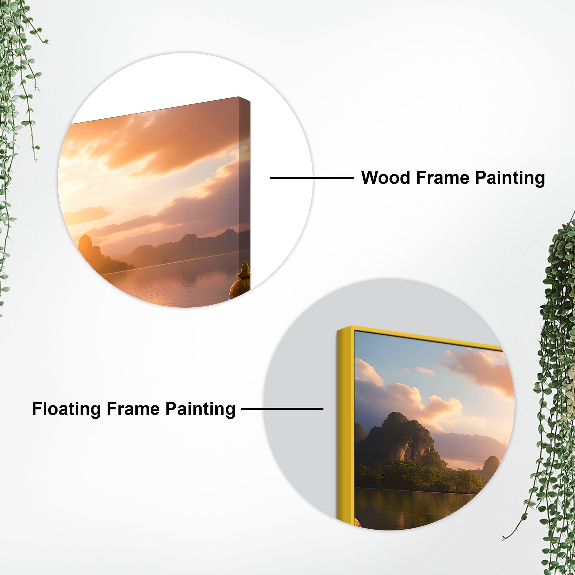 Peaceful Buddha Canvas Wall Painting for Modern Home Decoration