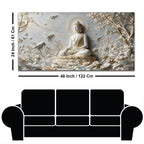 Peaceful Buddha in Nature with Birds 3D Canvas Wall Painting