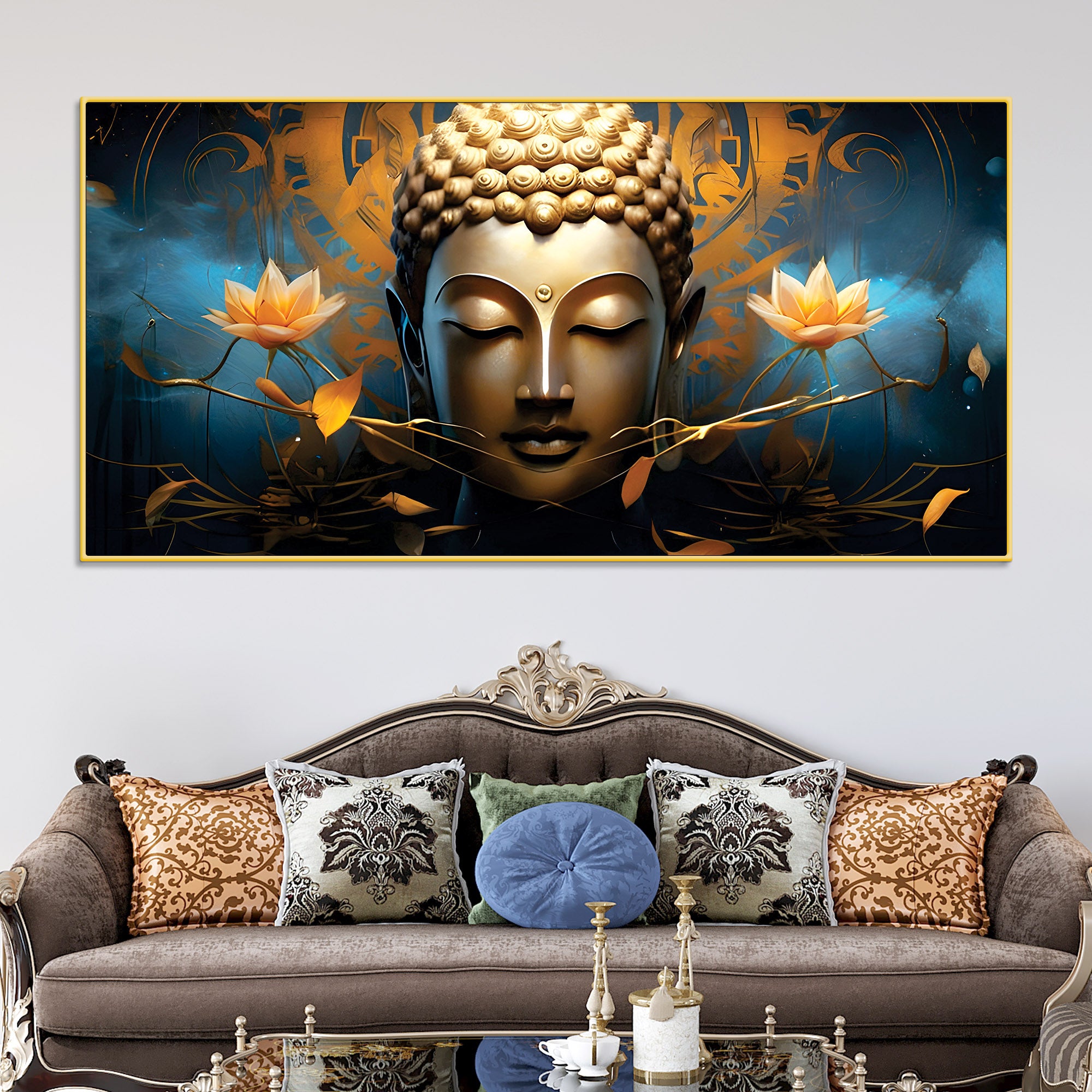 peaceful-buddha-painting-for-wall-decoration-ideas
