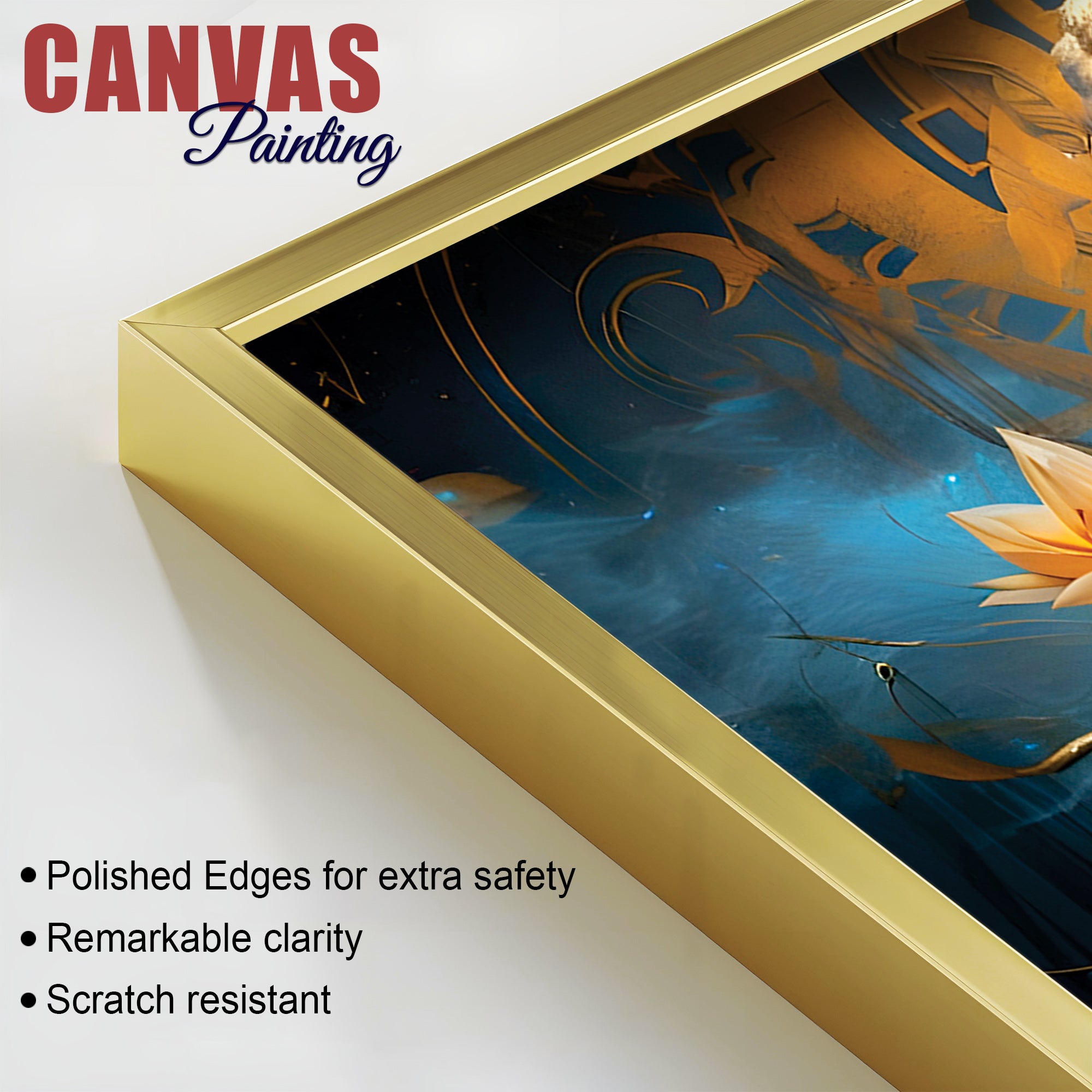 Peaceful Buddha Painting for Wall Decoration Ideas