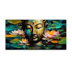 Peaceful Buddha Wall Canvas Painting for Spiritual Home Décor
