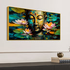 Peaceful Buddha Wall Canvas Painting for Spiritual Home Décor