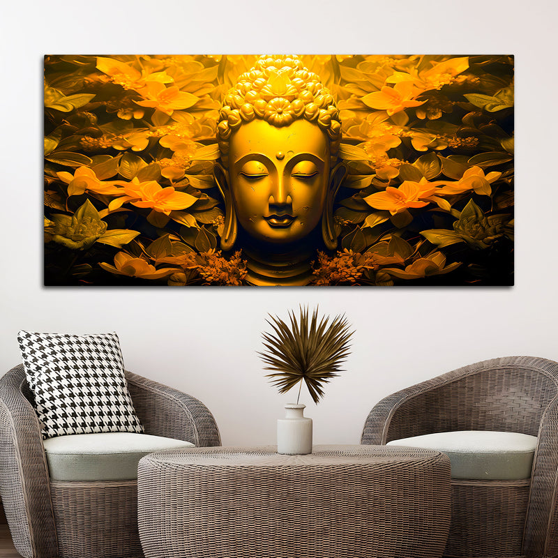 Peaceful Buddha Wall Painting for Room Décor
