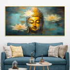 Peaceful Buddha Wall Painting on Canvas for Harmony & Calm